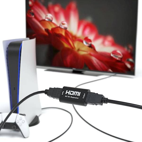 4k Hdmi Repeater Signal Amplifier Uhd 2160p 3d 1080p Aluminium Upp Till Max 40m