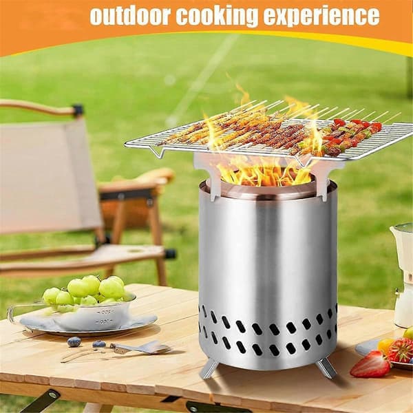 Bålsted Kogeplade Ramme til Mesa XL /CAMPFIRE Tilbehør Konverter Bordplade Bålsted til Camping Komfur Silver