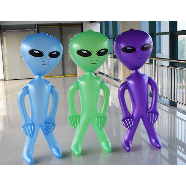 PVC Oppblåsbar Alien Leke 3 stk