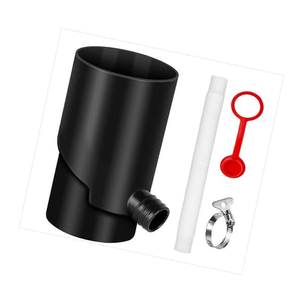 Regnvannsoppsamlingssystem Nedløpsrørsavleder for hagearbeid Landskapshage 10 cm Black 10cm