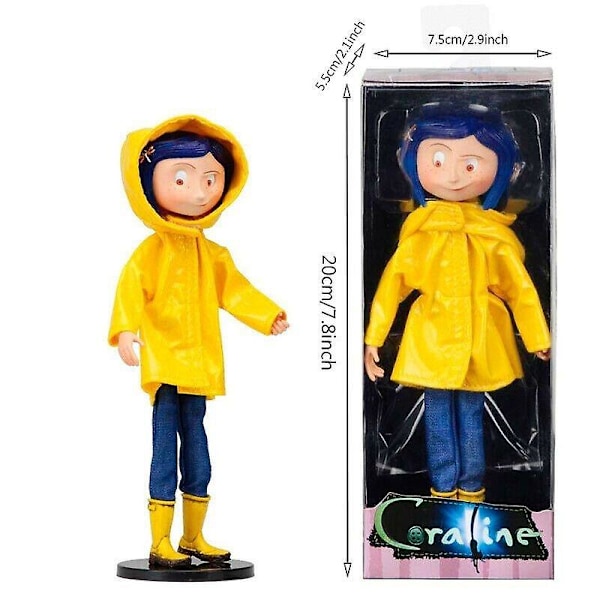 15 cm Böjbar Coraline Actionfigur Leksak Mini Modell Gåva