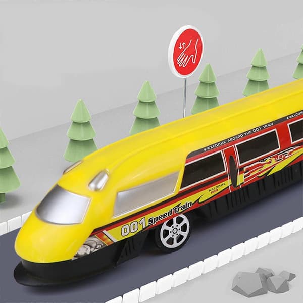 [LCS] Børns simulationsmodel af højhastighedstog, legetøjsbil, trolley-legetøj Yellow