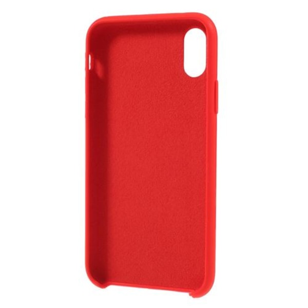 Rött solid case för din Apple iPhone XS / X 5,8 tum