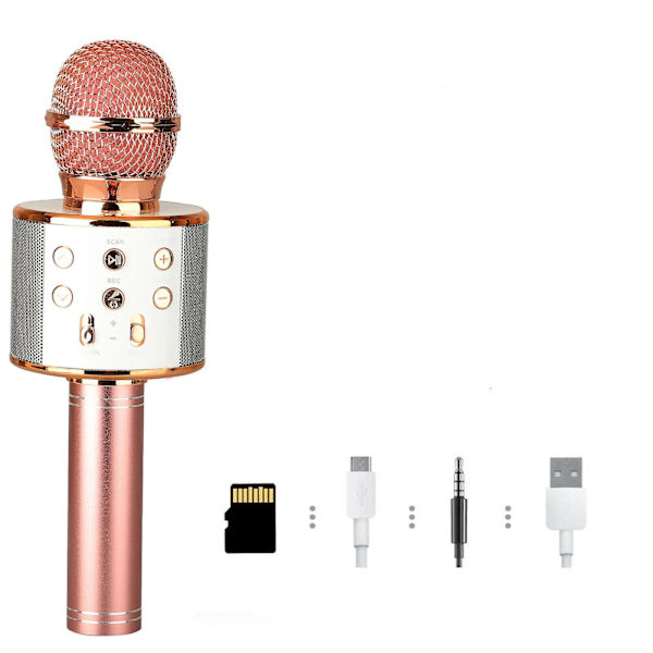 Trådlös Bluetooth Karaoke Mikrofon Högtalare Handhållen Ktv Spelare Mic Hemmafest