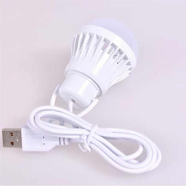 [LCS] Bærbar Lanterne Campinglys USB Pære 5w/7w Strøm 3W