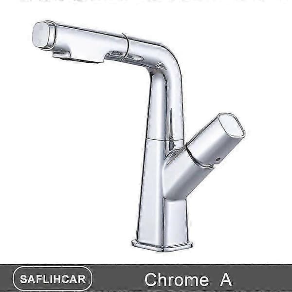 [LCS]Keittiöhanat ulosvedettävällä suihkulla ja pyörityksellä chrome A