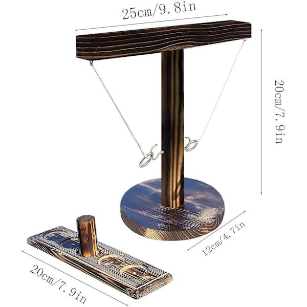 Krok Ringkast Spel med Shot Ladder Bundle Brun (Brun)