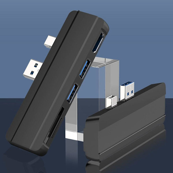 Usb Hub 3.0 Dockningsstation Kompatibel med Surface Pro 4/5/6 Till Usb 3.0 Port Hdmi-kompatibel Tf-läsare Splitter Adapter