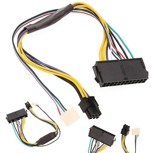 30 CM ATX Pää 24-nastainen - 6-nastainen PSU-virtasovitinjohto 18AWG Yhteensopiva HP Z220 Z230:n kanssa