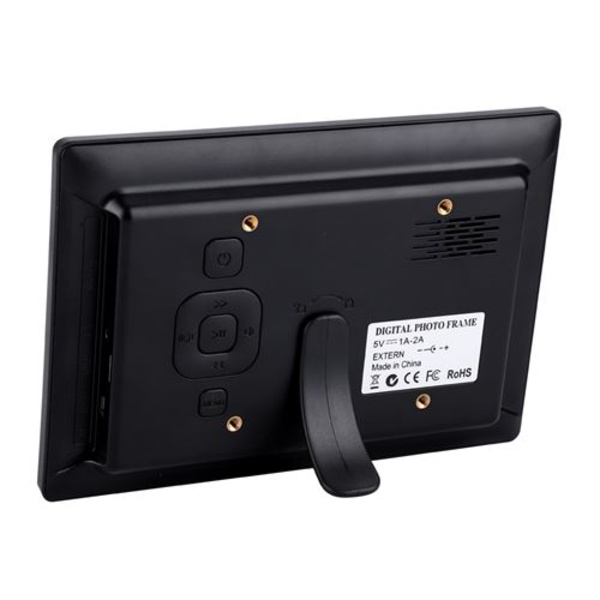 7'' Digitalt Bilderamme 1024 * 600HD Vekkerklokke med