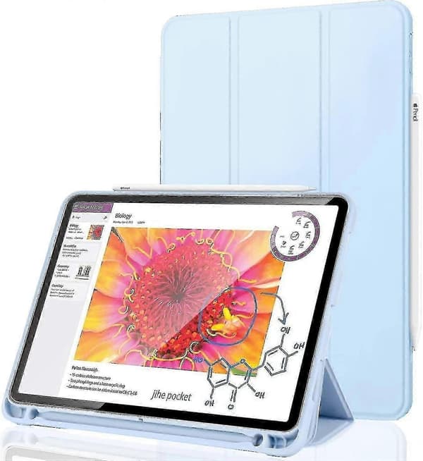 iPad Pro 11-tommers deksel med sterk magnetisk folding og justerbart stativ LIGHT BLUE