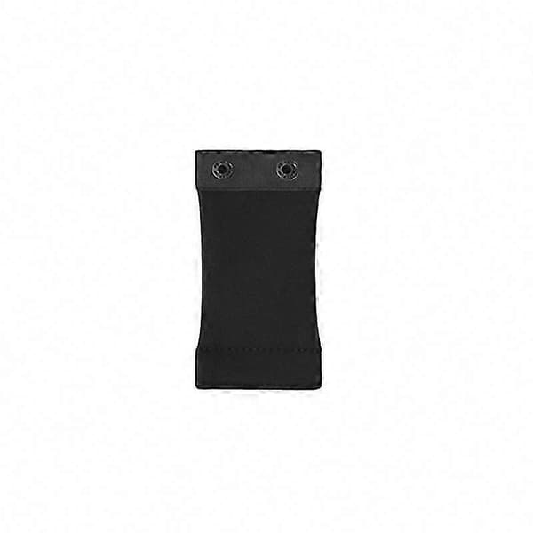 Shapewear-forlenger med 2 rader kroker, bomullsforlengelse, knappforlenger Black