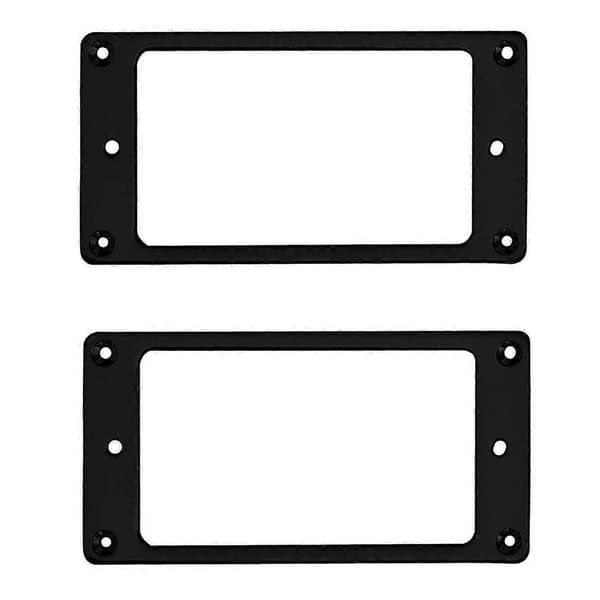 [LCS] Metall Humbucker Pickup Ring Cover Ram Ersättning Kompatibel med LP Gitarr Montering Elgitarr Black