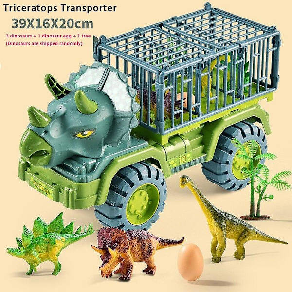 Børnebil Legetøj Dinosaurer Transport Bil Transporter Lastbil Legetøj Træk Tilbage Køretøj Børn|