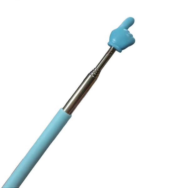 [LCS] Extendable Finger Stick Retractable Telescopic Classroom Teacher Pointer Mini Handheld Presentation -Sy Blue
