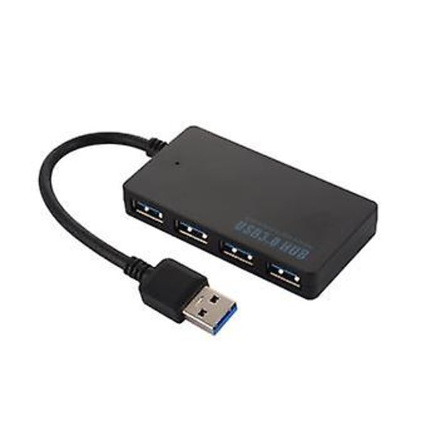 4 portar USB 3.0 Hub Slim Dataförlängningskabel Splitter Adapter 5
