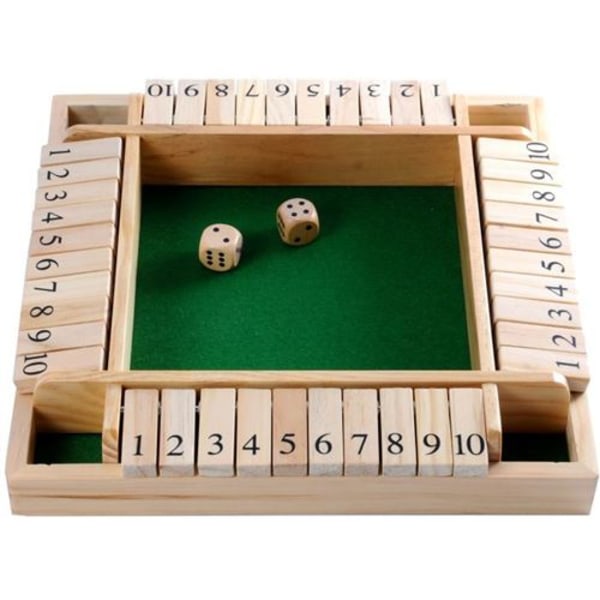 Träspel Stäng lådan 4 spelare