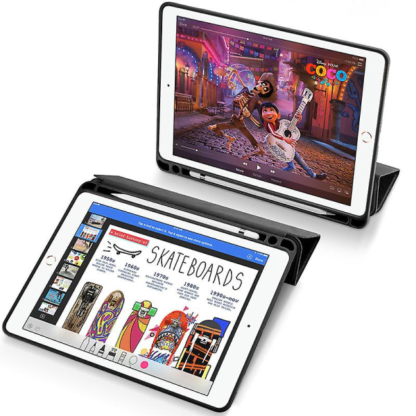 Stof Etui til Ipad Pro 12.9 2017 2. Generation med Blyantholder Gray