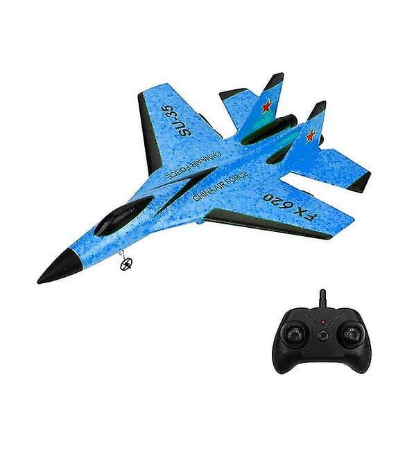 RC Su-35 Jagerfly Fjernkontroll Flyleke for Barn [JUN] Blå Blue