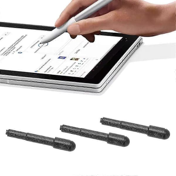 Erstatningsspisser kompatible med HP Active Pen G2/G3/T4Z24AA - 3-pakning med stylustupper Black