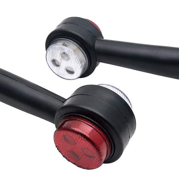 2 stk. 12V LED Trailer Lastbil Sidemarkeringslys Omrids Stilk Lampe 20CM