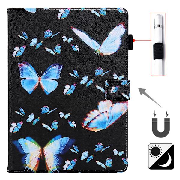 Foldbart stativ PU læder tablet cover kompatibelt med Apple Ipad Air 4 10.9\" black