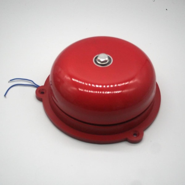 Fire Control Tradition Electric Bell 8 Inch AC 220V High DB Alarm Bell High Quality Door Bell (röd)