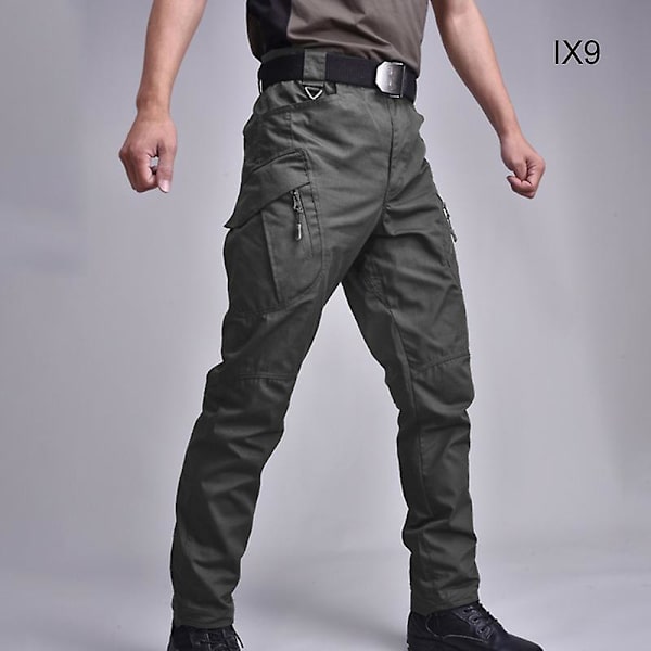 Ix7 Miesten Slim Straight Erikoisjoukkojen Taistelu Army Fanien Työvaatteet Hengittävät Housut Army Green Army Green