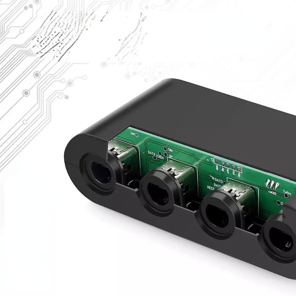 3-i-1 GC-kontrolleradapter for N-switch/Wii U/PC 4 Gamecube-kontrollerporter-konverter
