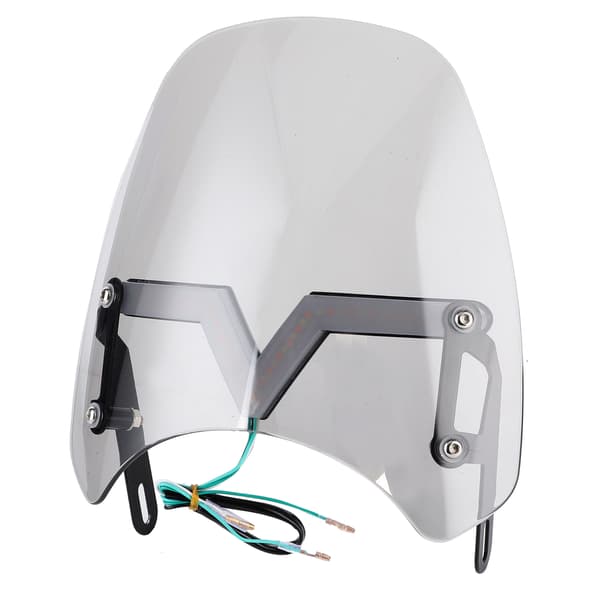 [LCS] Motorcykel Forrude 5-7 tommer LED Blinklys Universal Grå