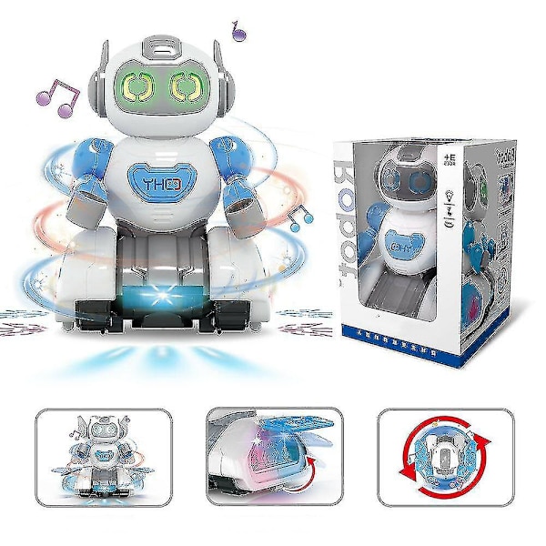 Elektrisk Robot Universal Lys Musik Roterende Blændende Dansemodel Børnelegetøj