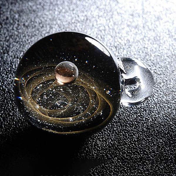 Tiny Universe Krystall Halskjede Galaxy Glasskule Anheng Halskjede Smykker Gave