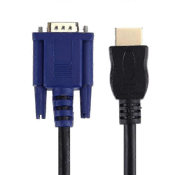 1,8 m HDMI han til VGA han 15-pin videokabel (sort)