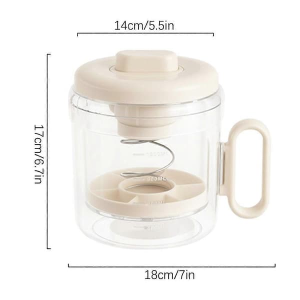 Yoghurtsil med lokk Effektiv myseutskiller Ostemaker for fruktjuicer Nøttemelk Ost Beige