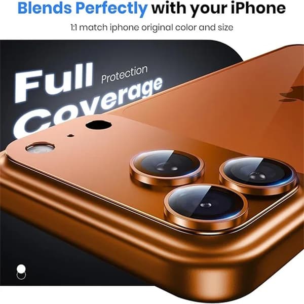 [LCS] Kamerabeskyttelse i hærdet glas af metal til iPhone 17 Pro Max Legering Sort Linsebeskyttelse til iPhone 17 Air 17 Pro Max 5G Linsering Titanium Grå Titanium Grey For iphone 17 Pro