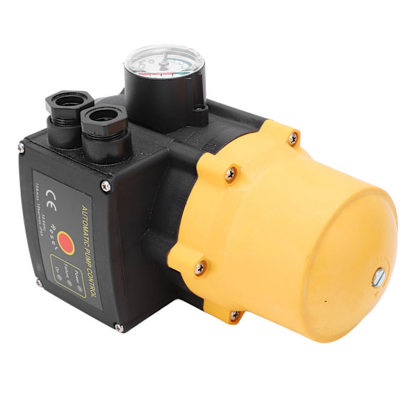 [LCS] Water Pump Pressure Control Switch Waterproof Adjustable Electronic Controller Yellow 220V-240V 1.1kw