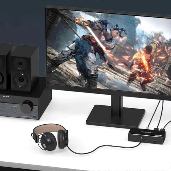 4K 120Hz lydudtrækker splitter HDR 2.1 til Toslink SPDIF konverter