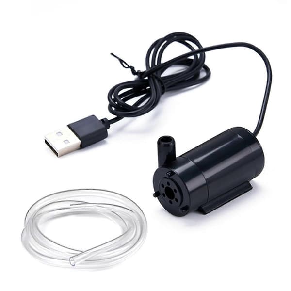[LCS] USB dränkbar pump 1m kabel DC lågspänning ultratyst mini liten vattenpump 5V dränkbar pump Black