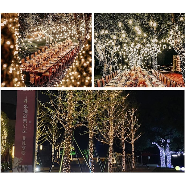 5/10m Koppartrådslampa Gård Semesterdekorationer LED För Julgran Bröllopsfestdekoration