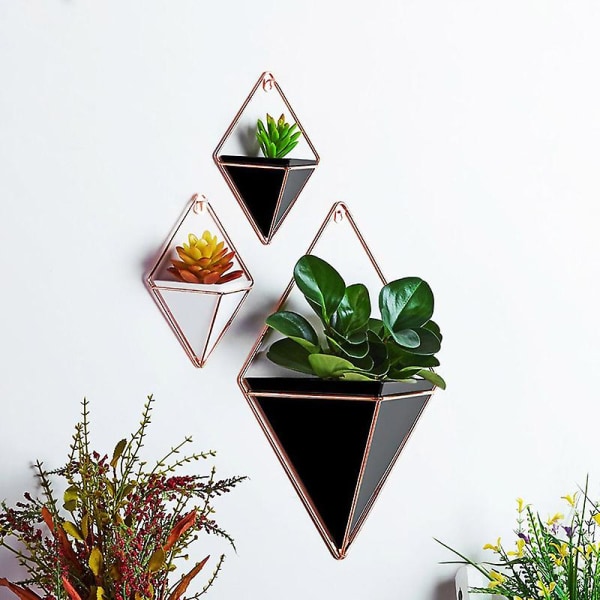 2 st/ set Hängande vaser Geometrisk väggdekorationsbehållare för  suckulentväxter Minikaktus S-l 4636 | S-l | Fyndiq