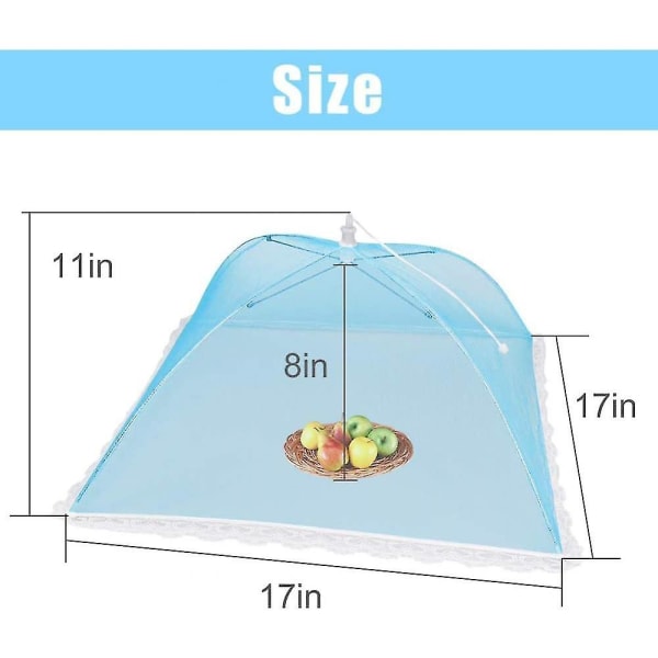6 st pop-up picknickmat tältöverdrag, hopfällbara blue