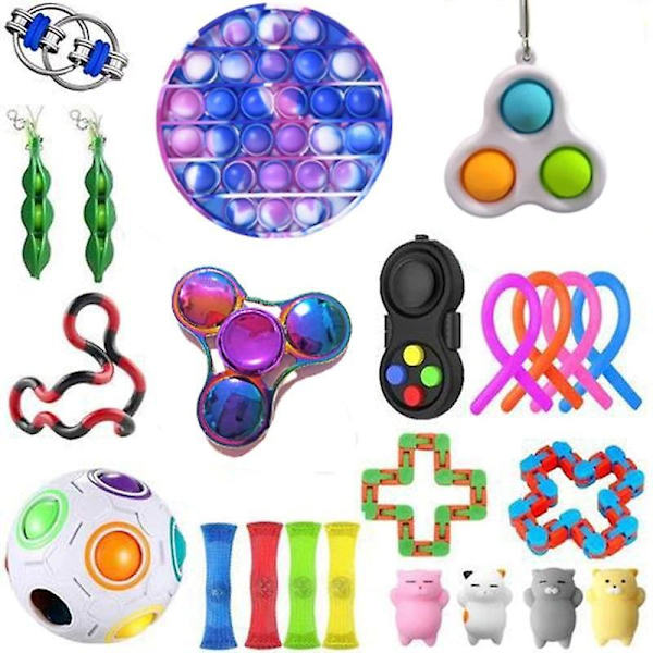 23-pack Sensorisk Leksaksset Antistress Relief Fidget Leksaker