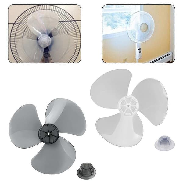 1 stk. ventilatorblad 3 blade stående piedestal gulvvæg white