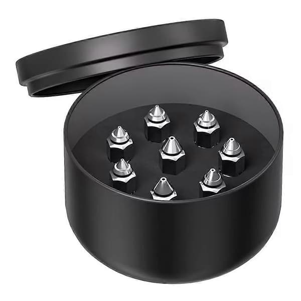 Opgradering til Creality Ender 5 Max dyser, 8 stk. 3D-printer high-end kobberlegeringsdyse 500℃ højtemperatur kobber