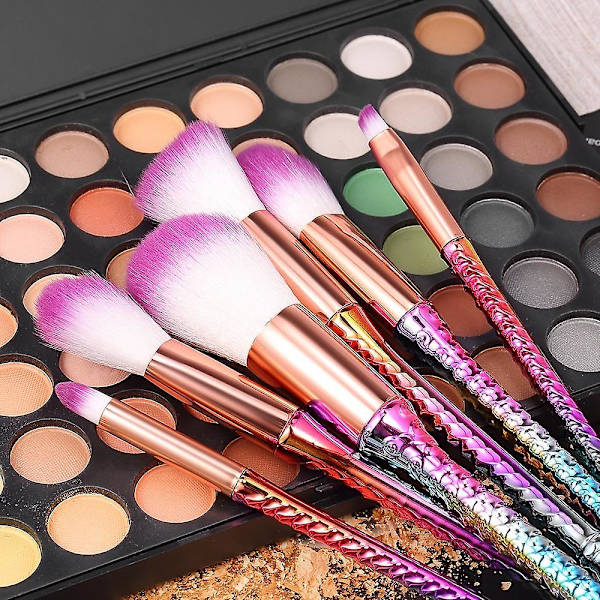 6 stk. Makeup Børstesæt Nylon Hår Kosmetiske Børster Pudder Foundat