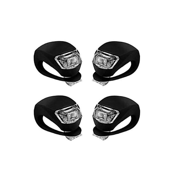 Cykellygte Silikone LED Hoved Foran Baghjul Cykel Li