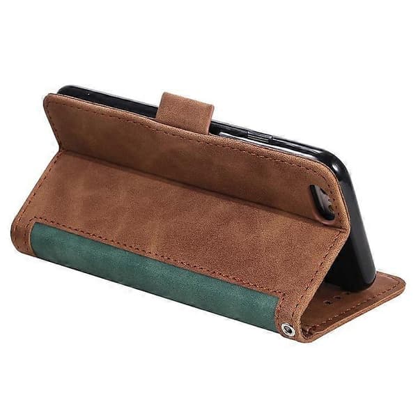 [LCS]Kompatibel med iPhone 16e etui RFID-pung stativ læder telefoncover Green
