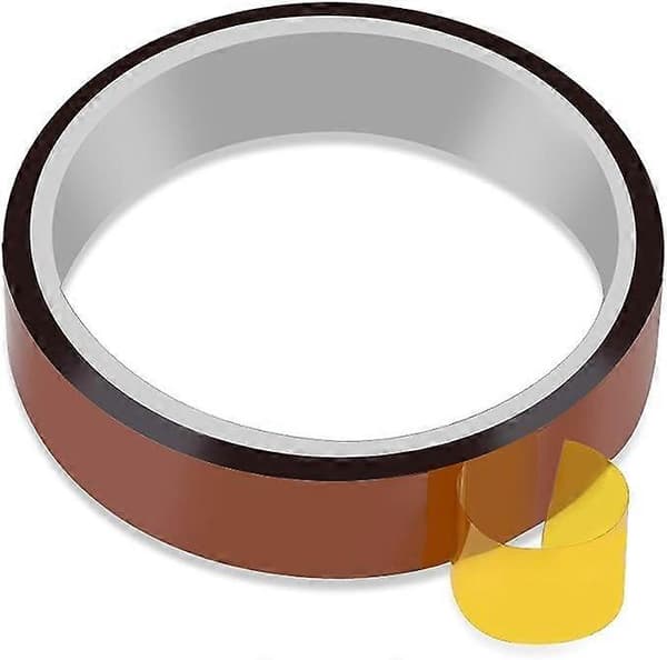 2 rullar 25 mm högtemperatur PET-tejp, används för maskering, svetsning, el, etc.