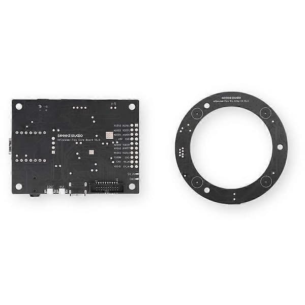 ReSpeaker Flex XVF3800 Sirkulær 4-mikrofon AI-mikrofonarray, med XIAO ESP32S3, USB/I2S for robotikk Embodied AI Black
