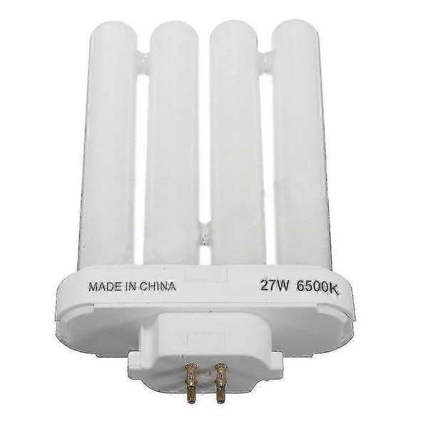 Fml 27ex-n 27w 4-pin quad-rør energisparende kompaktlysrør 6500k 4 rader lyspære [MI]